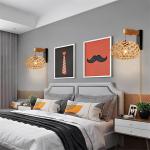 Vintage dimbare wandlamp met stekker, vintage bedlampje, zwart, retro, industriële metalen wandlamp E27 met draaischakelaar en 2 m kabel voor woonkamer, slaapkamer, trappenhuis, h