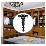 6 stuks klassieke decoratieve T-, 3,2 inch zware zinklegering T-riem antieke schuurdeur met schroeven (zwart)