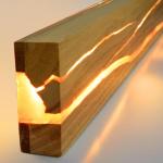 Wandlamp led-wandlamp voor binnen, moderne houten hallamp, 3000 K, warmwit, 50 cm, indirecte woonkamerlamp, 8 W, bedlamp, hal, trappenhuis, wandverlichting voor hal, trappenhuis, w
