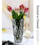 Glazen bloemenvaas, moderne minimalistische vaas, Scandinavisch glas, bloemen, handgemaakte bloemarrangement, decoratie, hydrocultuur, ornament voor thuis, eettafel, cadeau voor br