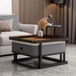 Moderner quadratischer Couchtisch aus goldfarbenem Glas, 2er-Set, mit Metallrahmen, Aufbewahrung, Couchtische für Wohnzimmer, einfache Montage, für Zuhause, Büro, Schlafzimmer