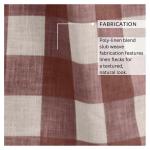 Home Fashions Farmhouse Living Grainger Buffalo-Check Verdunkelungsvorhang für Wohnzimmer und Schlafzimmer, Vorhang mit Stangentaschen, 132,1 x 241,3 cm, Rot, 1 Vorhang