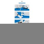 Zachte plint, 10 m, asgrijs, 32 x 23 mm, pvc, zelfklevend, knikhoek plint, hoekprofiel, aansluitprofiel, vloerlijst, rubberen plint