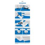 Zachte plint, 200 m (8 x 25 m), grafiet, 32 x 23 mm, pvc, zelfklevend, knikhoek plint, hoekprofiel, aansluitprofiel, vloerlijst, rubberen plint