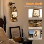 Wandleuchte Retro Antik Vintage Laterne Lampe AußEn Garten Leuchte Wandlampe Antike Industriell Licht Flurlampe Wand Led Eisen Rustikale für Hof Villa Park usw andere Außenberei