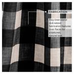Home Fashions Farmhouse Living Grainger Büffelkaro Verdunkelungsvorhang für Wohnzimmer und Schlafzimmer mit Stangentaschen, 132,1 x 241,3 cm, Schwarz, 1 Vorhang