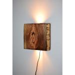 Led-wandlamp gevlamd voor binnen, rustieke houten wandlamp voor hal, trappenhuis, slaapkamer, inclusief lamp
