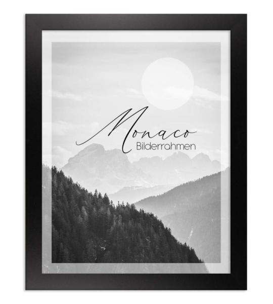 Monaco Fotolijst, 50 x 100 cm, mat zwart, fotolijst, posterlijst, wissellijst, moderne fotolijst