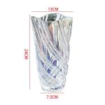 Glazen bloemenvaas, moderne minimalistische vaas, Scandinavisch glas, bloemen, handgemaakte bloemarrangement, decoratie, hydrocultuur, ornament voor thuis, eettafel, cadeau voor br