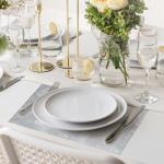 1 rol tafelloper zilver 30 cm x 20 m tafelloper met coating glanzend zilver tafelkleden bruiloft decoratieve stof polyester tafeldecoratie tafelloper met 2 gekleurde linten