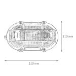 Lichterlebnisse 400/B NICKEL MATT 9729 AuÃŸenwandleuchte E27 Nickel (matt), Klar, Transparent