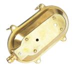 Wandlamp buiten messing glas IP64 terras ingang B: 21 cm E27 riffel scheepslamp maritiem rustieke buitenwandlamp tuin SKIATHOS