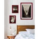 Fotolijst Monaco, 50 x 90 cm, fotolijst, wijnrood, geveegd, posterlijst