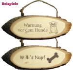 Hondenbordje van hout, gepersonaliseerd met naam, spreuk, motief, naambordje voor honden, waarschuwingsbord hond, waarschuwingsbord voor hondenrassen, voor hondenliefhebbers, houte