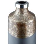 Decoratieve vaas van glas - bloemenvaas moderne decoratie woonkamer tafeldecoratie - kleur: zwart goud - hoogte 37 cm