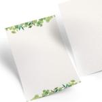50 vellen briefpapier A4 groen wit aquarel designpapier voor menukaarten, uitnodigingen, brieven