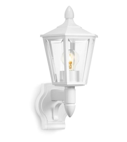 buitenlamp L 15 wit, klassieke buitenwandlamp, lantaarn, max. 60 W, E27, buitenlamp zonder bewegingsmelder