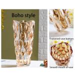Glazen bloemenvaas, moderne minimalistische vaas, Scandinavisch glas, bloemen, handgemaakte bloemarrangement, decoratie, hydrocultuur, ornament voor thuis, eettafel, cadeau voor br