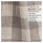 Home Fashions Farmhouse Living Grainger Buffalo-Check Verdunkelungsvorhang für Wohnzimmer und Schlafzimmer, Vorhang mit Stangentaschen, 132,1 x 213,4 cm, Grau, 1 Vorhang