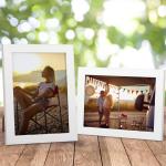 7 stuks fotolijsten set 13 x 18 cm voor 18 x 13 foto's en afbeeldingen, moderne witte fotolijsten collage, wand- of tafelstandaard - cadeau vriend