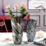 Glazen bloemenvaas, moderne minimalistische vaas, Scandinavisch glas, bloemen, handgemaakte bloemarrangement, decoratie, hydrocultuur, ornament voor thuis, eettafel, cadeau voor br