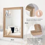 Rustieke Spiegels voor Muur Rechthoek Houten Frame Spiegel Boerderij Slaapkamer Badkamer Decoratieve