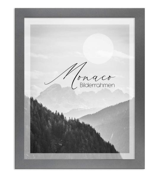 Fotolijst Monaco, 50 x 70 cm, fotolijst, grijs, eenvoudige posterlijst