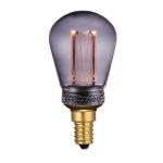 4x  Vintage Design LED lamp voor sfeerverlichting E14 ST45 Edison lamp 2W 45lm 2000K rook extra warm wit 320° 230V flikkervrij, niet dimbaar