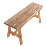 Vintage Anzio houten bank, 90 x 26 x 39 cm (l x b x h), rustieke zitbank, oude houten look