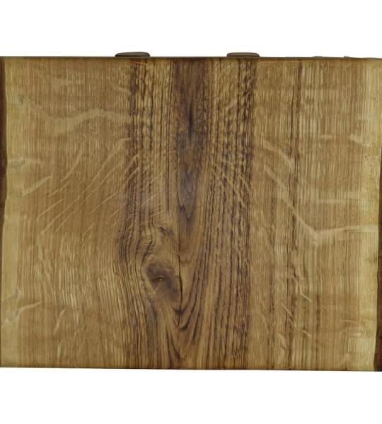 LED wandlamp eiken binnen - rustieke houten wandlamp voor hal, trappenhuis, slaapkamer - inclusief lamp 30cm x 25cm