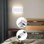 16W Wandlamp Binnen Wit LED Wandlamp Modern Up Down Licht Muurverlichting Neutraalwit Ganglamp Muur Trap Verlichting IP44 voor Woonkamer Slaapkamer Gang enzovoort