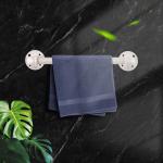 Rohrhandtuch Bar Wand montiert Industriehandtuch Rack Halter Rustikale Heavy Duty Badezimmer Hardware (12 inch, Weiß)