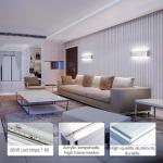 18W 40CM wandlamp binnen moderne wandlamp zilver up and down licht IP44 ganglamp gangverlichting voor slaapkamer gang woonkamer trap, enz. Koud wit