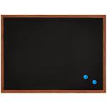 Houten ingelijst schoolbord - Premium magnetisch 18 x 22 rustiek krijtbord, geweldig met gewone of vloeibare krijtmarkers, niet-poreus wandhangend schoolbordbord