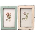 Fotolijst retro hout, 2 stuks fotolijsten 6x4, shabby chic, fotolijst rustiek, fotolijst met standaard, opgehangen of tafelblad, voor thuis, kantoor, zakelijke decoratie