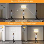LED wandlamp binnen met bewegingssensor wandlamp wit up down licht wandverlichting warm wit trapverlichting 16W IP44 ganglampen voor woonkamer slaapkamer gang van aluminium
