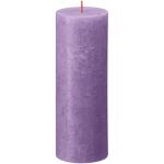 4 stuks Vibrant Violet (paars) rustieke Pillar Candles, 6,9 x 19,5 cm, premium Europese kwaliteit, natuurlijke eco-vriendelijke op planten gebaseerde was, ongeparfumeerd driplex sm