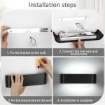LED wandlamp binnen zwart wandlamp modern up down licht wandverlichting koud wit 6000K trapverlichting 16W IP44 ganglampen voor woonkamer slaapkamer gang van aluminium
