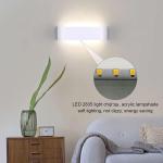 16W Wandlamp Binnen Wit LED Wandlamp Modern Up Down Licht Muurverlichting Neutraalwit Ganglamp Muur Trap Verlichting IP44 voor Woonkamer Slaapkamer Gang enzovoort