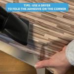 Perfect Fix Plakfolie, houtlook parket bruin, houtfolie, 90 cm x 2,1 m, dikte 150 μ, zelfklevende meubelfolie, decoratiefolie, geen luchtbellen, keukenfolie, pvc zonder ftalaten, 