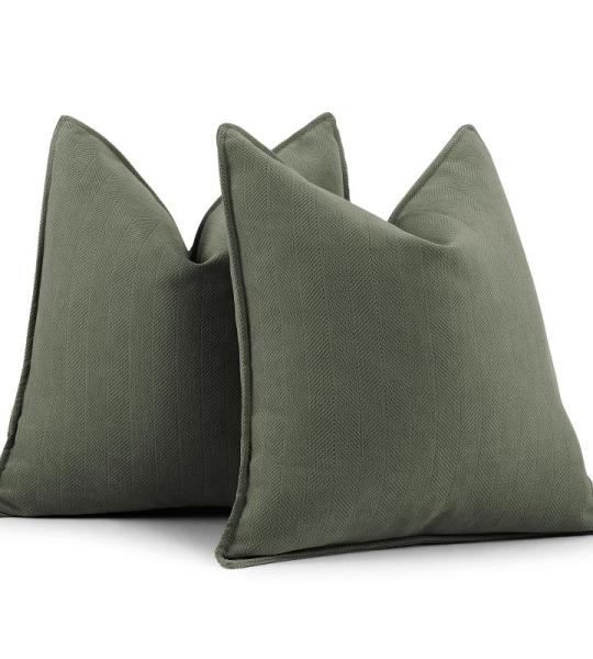 Sofa Set van 2 Chenille Sofa Kussens met Elegant Design, Zacht en Luxe Decoratief Kussen voor Sofa, Bed en Woondecoratie