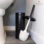 Toiletpot borstel en houder, overdekte badkamer toiletborstel voor moderne boerderij badkamer decor, staande rustieke toiletpot borstel met houder, badkamer decor sets, gegalvanise
