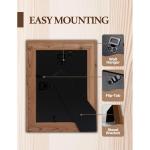 Fotolijsten 7x5 Fotolijsten 5x7 inch Houten voor Muur Vriend Familie Kerst Verjaardagscadeau Echt Glas met Mounts Schuur Hout Diepe Rustieke Frames Display Verticaal Horizontaal Bu