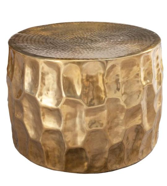 Handgemaakte salontafel Organic Orient 55 cm goud hamerslag design woonkamertafel tafel tafel