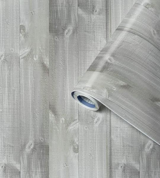 Perfect Fix Plakfolie, houtlook, planken taupe, houtfolie, 90 cm x 2,1 m, dikte 150 μ, zelfklevende meubelfolie, decoratiefolie, geen luchtbellen, keukenfolie, pvc zonder ftalaten