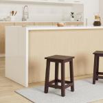 RUSTIC HOUTEN ZITKRUK MADERO | 48x30x30 cm (HxBxD), gerecycled hout | houten kruk | Kleur: 03 donkerbruin