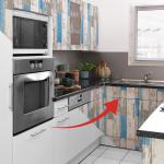 Perfect Fix Plakfolie, houtlook, shabby blauwe houtfolie, 67,5 cm x 2 m, dikte 150 μ, zelfklevende meubelfolie, decoratiefolie, geen luchtbellen, keukenfolie, pvc zonder ftalaten,