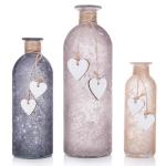 Set van 3 decoratieve vazen met hartjes
