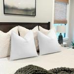 Sofa Kussenhoezen Set van 2 Chenille Sofa Kussens met Elegant Design, Zacht en Luxe Decoratief Kussen voor Sofa, Bed en Woondecoratie