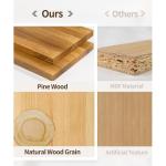 Wandrek, hout, set van 2, metalen planken, , lang, wandrek, natuur, decoratie, opbergplanken voor keuken, slaapkamer, woonkamer, badkamer, 60 cm